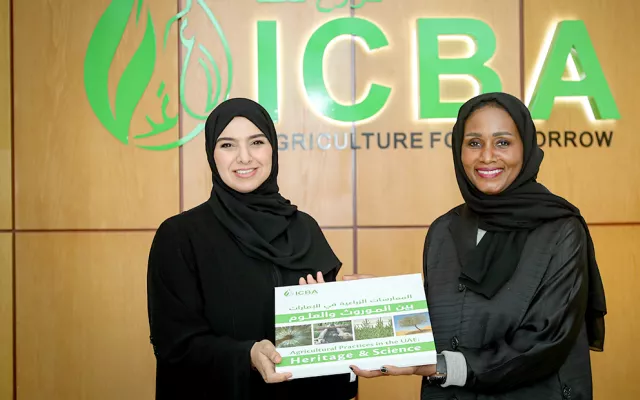 The visit is part of the Year of Sustainability and National Environment Day, and aimed to shed light on the latest projects by ICBA, as well as the innovations, research, and achievements in crop cultivation and production to sustain agricultural and food production in the UAE and around the world.