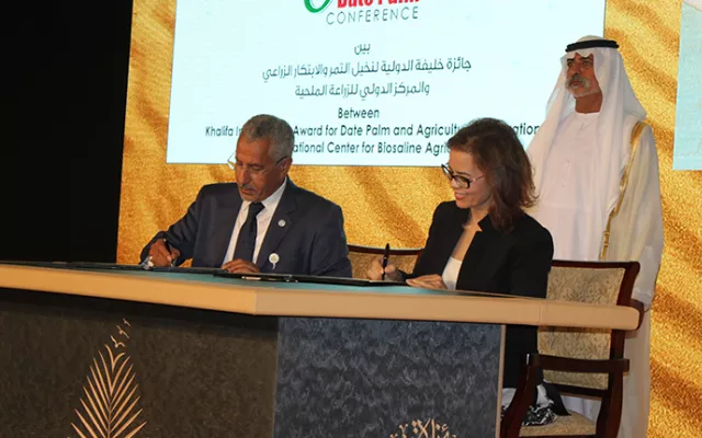 ICBA forms new partnership to boost date palm research