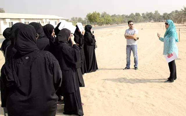طالبات شابات إماراتيات وسعي حثيث للإسهام في القطاع الزراعي لدولة الإمارات 