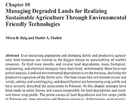 Managing degraded lands for realizing sustainable agriculture through environmental friendly technologies