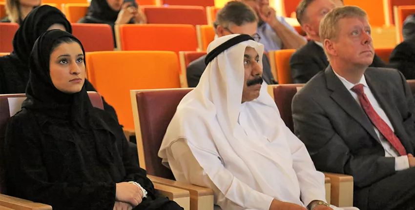 حضرت هذه الفعالية، معالي سارة بنت يوسف الأميري، وزيرة دولة للعلوم.