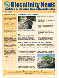 Biosalinity News of 2009 No.1