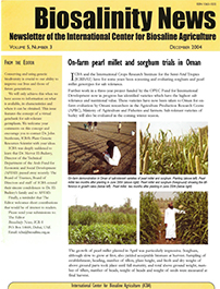 Biosalinity News. 2004. Vol.5. No.3