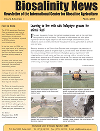 Biosalinity News. 2004. Vol5. No.1