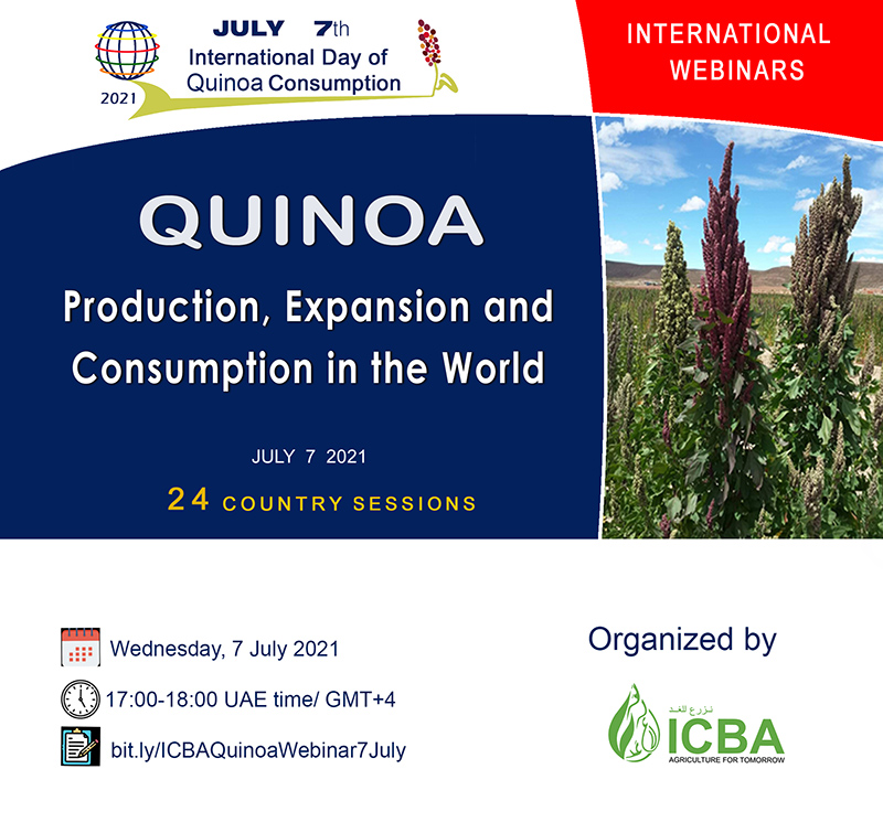 International webinar Quinoa production, expansion and consumption in