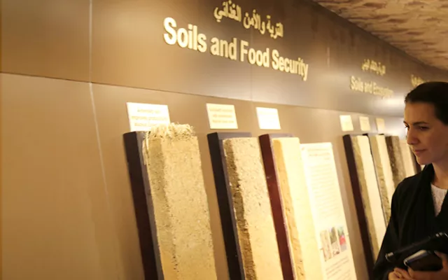 وتماشيا مع توجيهات القيادة الرشيدة وأولويات البحوث المتصلة بالأمن الغذائي المستقبلي، تشرف معالي مريم بنت محمد المهيري على المركز الدولي للزراعة الملحية " إكبا ".