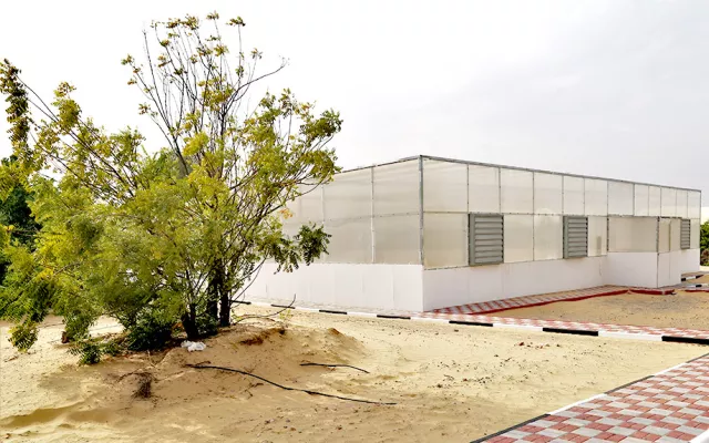 The International Center for Biosaline Agriculture (ICBA) has started testing a unique greenhouse prototype which uses saline groundwater and seawater to grow food.