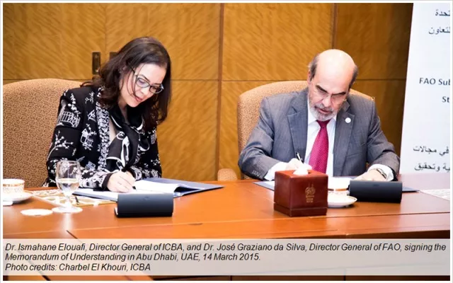 New FAO-ICBA agreement to support agricultural development