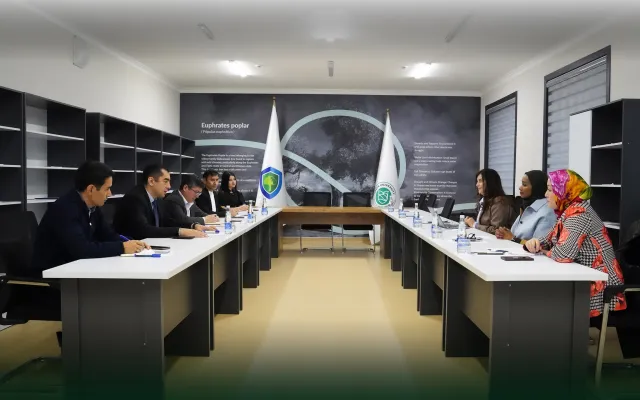 Technical discussions with Green University progress plans for a Spirulina laboratory to support IAAS sustainability in the Republic of Karakalpakstan.