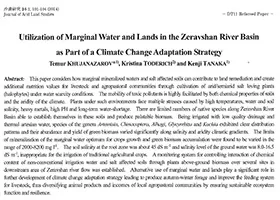 Utilization of Marginal Water and Lands in the Zeravshan River Basin as Part of a Climate Change Adaptation Strategy
