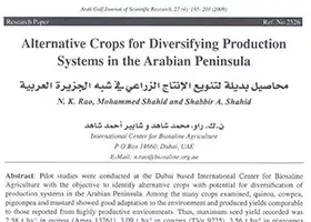 Alternative Crops for Diversifying Production Systems in the Arabian Peninsula