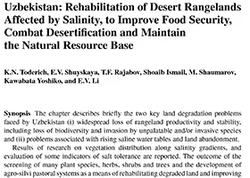 Rehabilitation of Desert Rangelands Affected by Salinity, to Improve Food Security, Combat Desertication and Maintain the Natural Resource Base