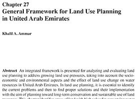 General Framework for Land Use Planning in United Arab Emirates