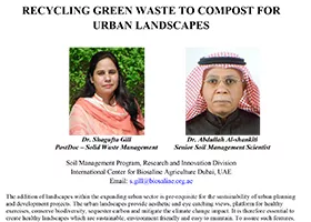  Recycling green waste to compost for urban landscapes