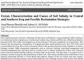 Extent, Characterization and Causes of Soil Salinity in Central and Southern Iraq and Possible Reclamation Strategies