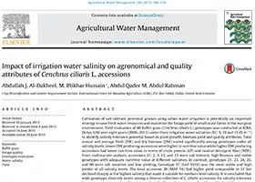 Impact of irrigation water salinity on agronomical and quality attributes of Cenchrus ciliaris L. accessions