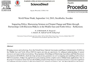 Impacting policy: harnessing science on climate change and water through partnerships with decision-makers in the Middle East and North Africa - Reflections