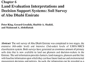 Land evaluation interpretations and decision support systems: Soil Survey of Abu Dhabi Emirate