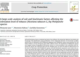 A large-scale analysis of soil and bioclimatic factors affecting the infestation level of tobacco (Nicotiana tabacum L.) by Phelipanche species