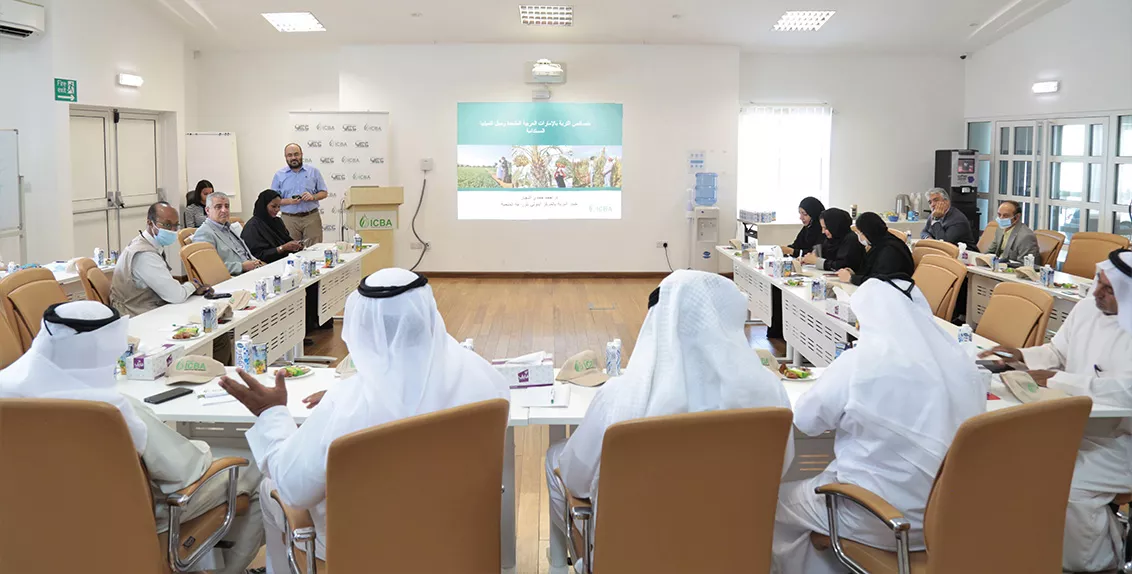 وتم خلال اليوم الحقلي إطلاع المشاركين على بعض أحدث التقنيات الزراعية الملائمة للظروف البيئية لدولة الإمارات العربية المتحدة. 