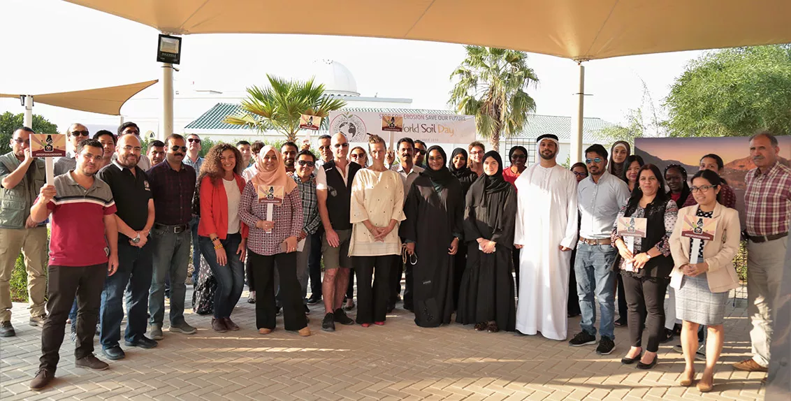Participants at the event pledged to contribute to stopping soil erosion and planting at least one native tree in the UAE in 2019.