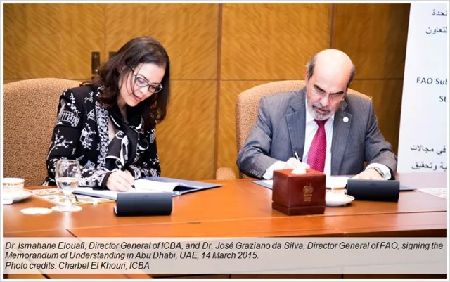 New FAO-ICBA agreement to support agricultural development