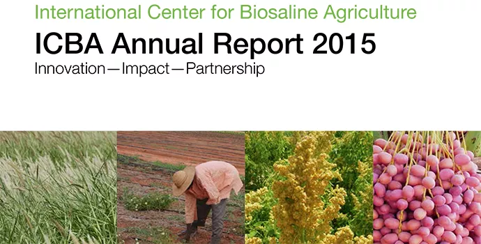 صدور التقرير السنوي للمركز الدولي للزراعة الملحية لعام ۲۰۱۵