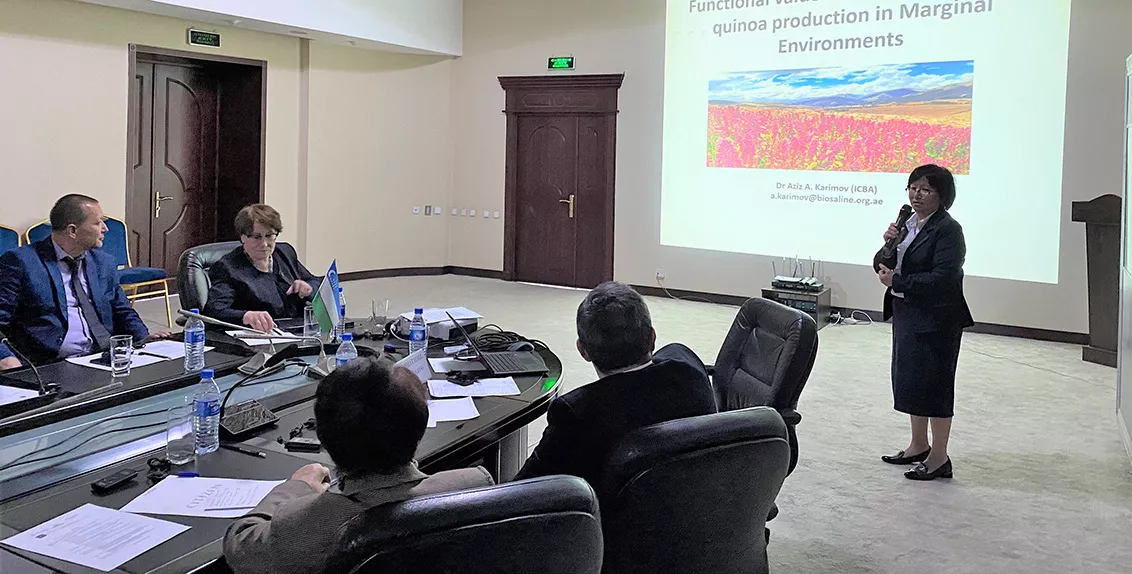 The three-day event was arranged as part of the project titled “Use of non-conventional agricultural water resources to strengthen water and food security in transboundary watersheds of the Amu Darya river basin (UNCAWR)”.