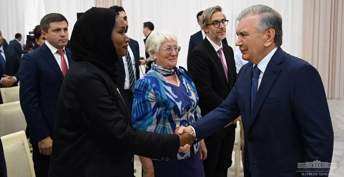 The International Center for Biosaline Agriculture (ICBA) participated in a ceremony attended by H.E. Shavkat Mirziyoyev, President of the Republic of Uzbekistan, to demonstrate its major multi-year project focused on increasing the productivity of degraded and saline areas of Karakalpakstan. 