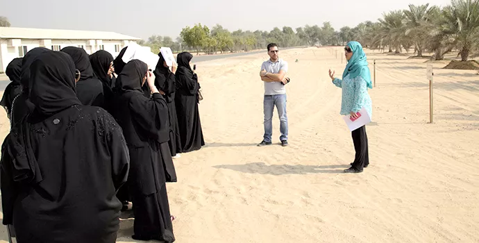 طالبات شابات إماراتيات وسعي حثيث للإسهام في القطاع الزراعي لدولة الإمارات 