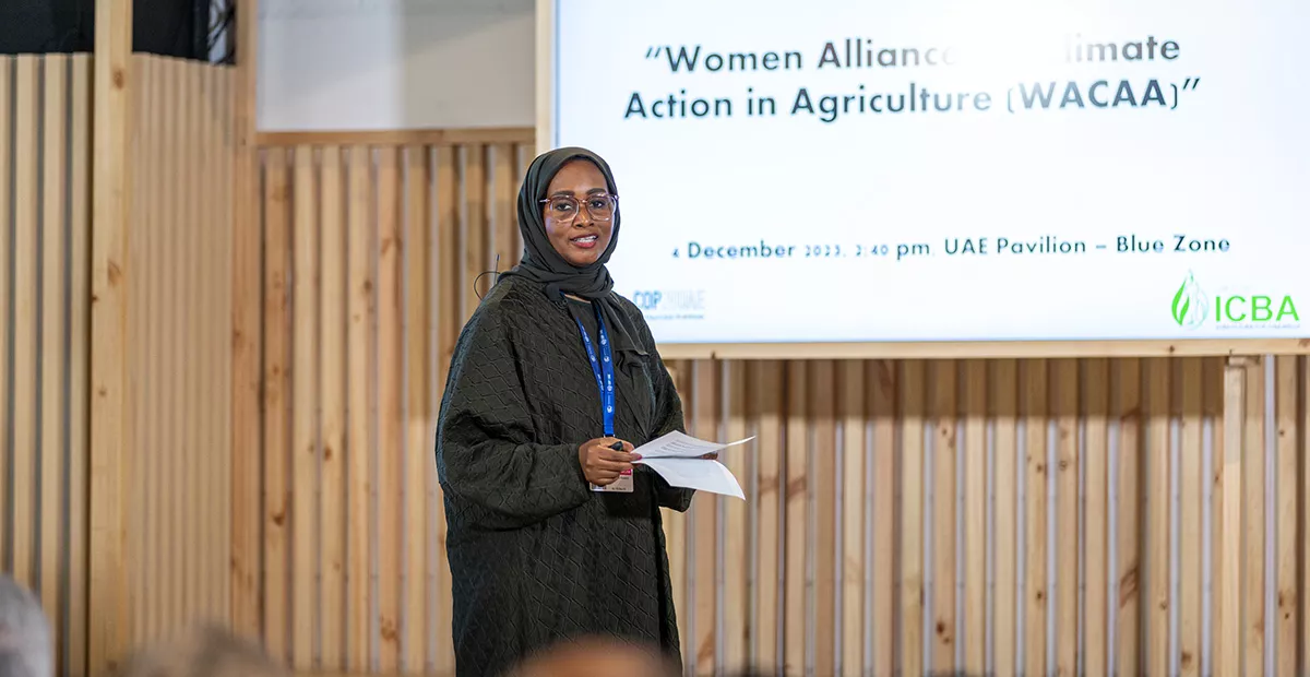 Dr. Tarifa Alzaabi, Director General of ICBA, said: “WACAA is aligned with ICBA’s goal of putting women engagement at the center of sustainable agricultural development, food security, and climate action. It builds on our mission to develop women’s capacities to make agrifood systems more resilient and sustainable in the face of climate change. We invite all organizations and partners working towards gender equality to join us in our collective effort.”